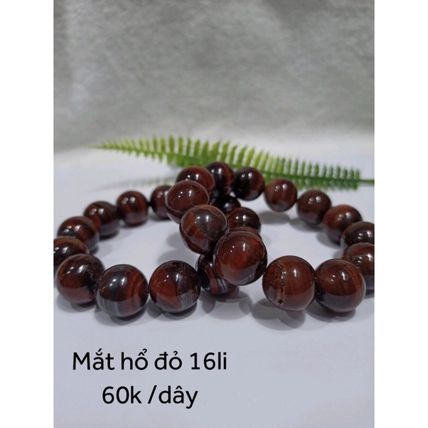 Chuỗi đá mắt hổ đỏ
