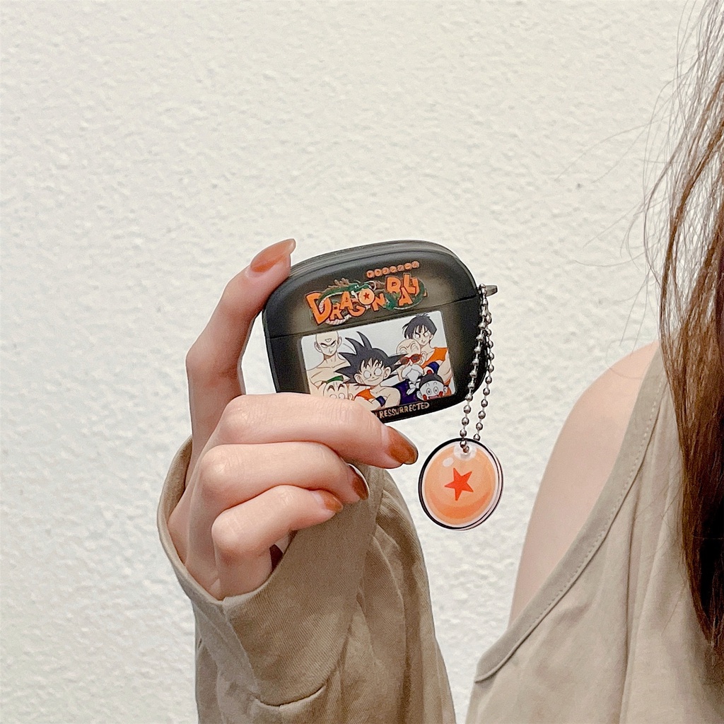 Vỏ Bảo Vệ Hộp Sạc Tai Nghe Bluetooth AirPods 1 / 2 / 3 2021 Pro2 2022 Bằng Silicon Họa Tiết Hoạt Hình Dragon Ball