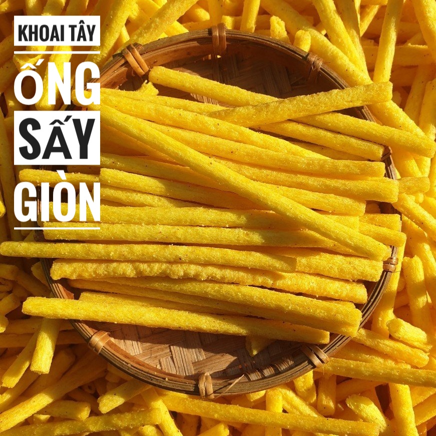 Khoai Tây Sấy Giòn Dạng Ống - Túi 500gr