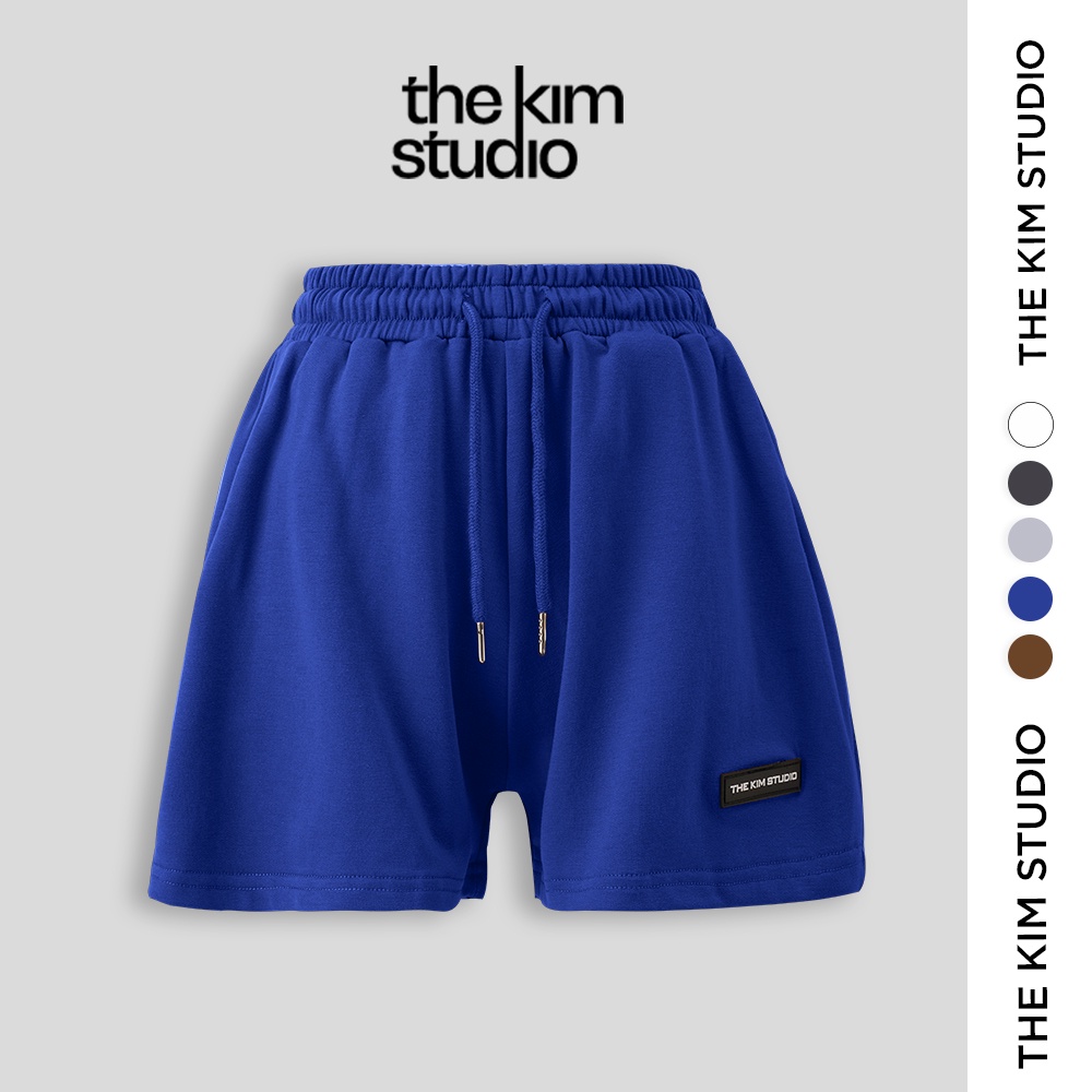 Quần short nỉ cotton cạp chun ngắn ngang đùi TheKim, quần sooc thun nỉ thể thao cạp cao Q141 | BigBuy360 - bigbuy360.vn