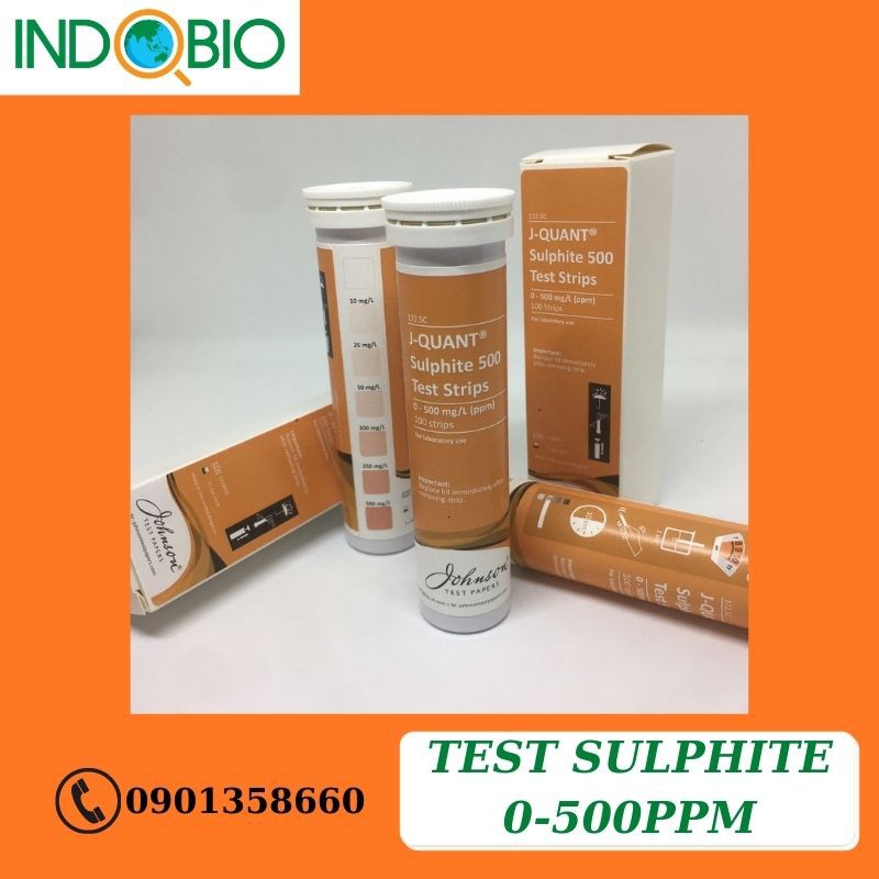 QUE TEST SULFITE 172.5C 0-500 PPM TRONG THỰC PHẨM JOHNSON [KÈM COA]