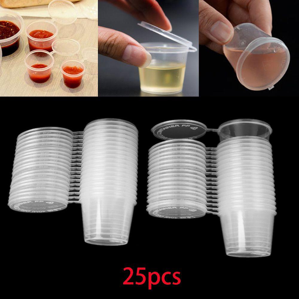 Set 25 Cốc Đựng Màu Nước Sốt Có Thể Tái Sử Dụng