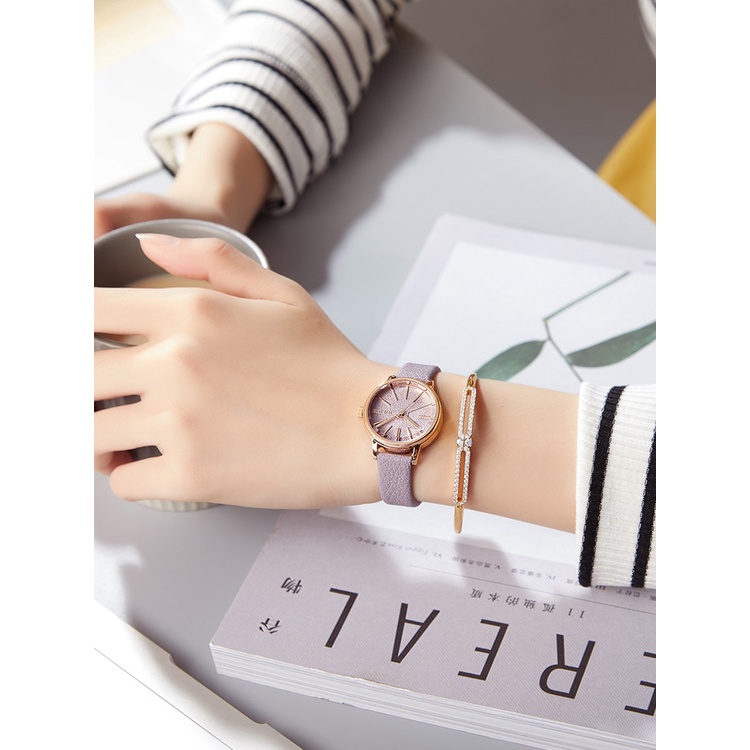 Julius Đồng Hồ quartz Mặt Nhám Chống Thấm Nước Phong Cách Hàn Quốc 944