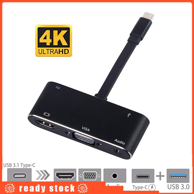 Suitable for mobile phone projection computer TV screen vga high-definition hdml same-screen cable display synchronous direct connection eating chicken typec to hdmi projector machine converter