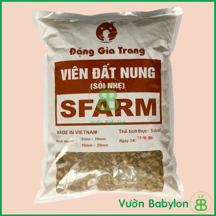 Viên đất nung SFARM (sỏi nhẹ) 5-10mm