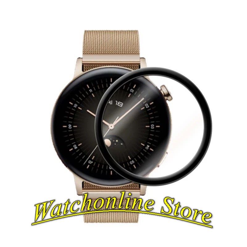 Miếng dán 3D Full màn đồng hồ thông minh Huawei Watch GT3 42mm GT3 46mm Huawei Watch 3 Pro