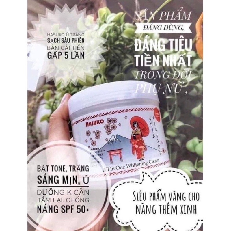 Kem ủ trắng hasuko nhật bản
