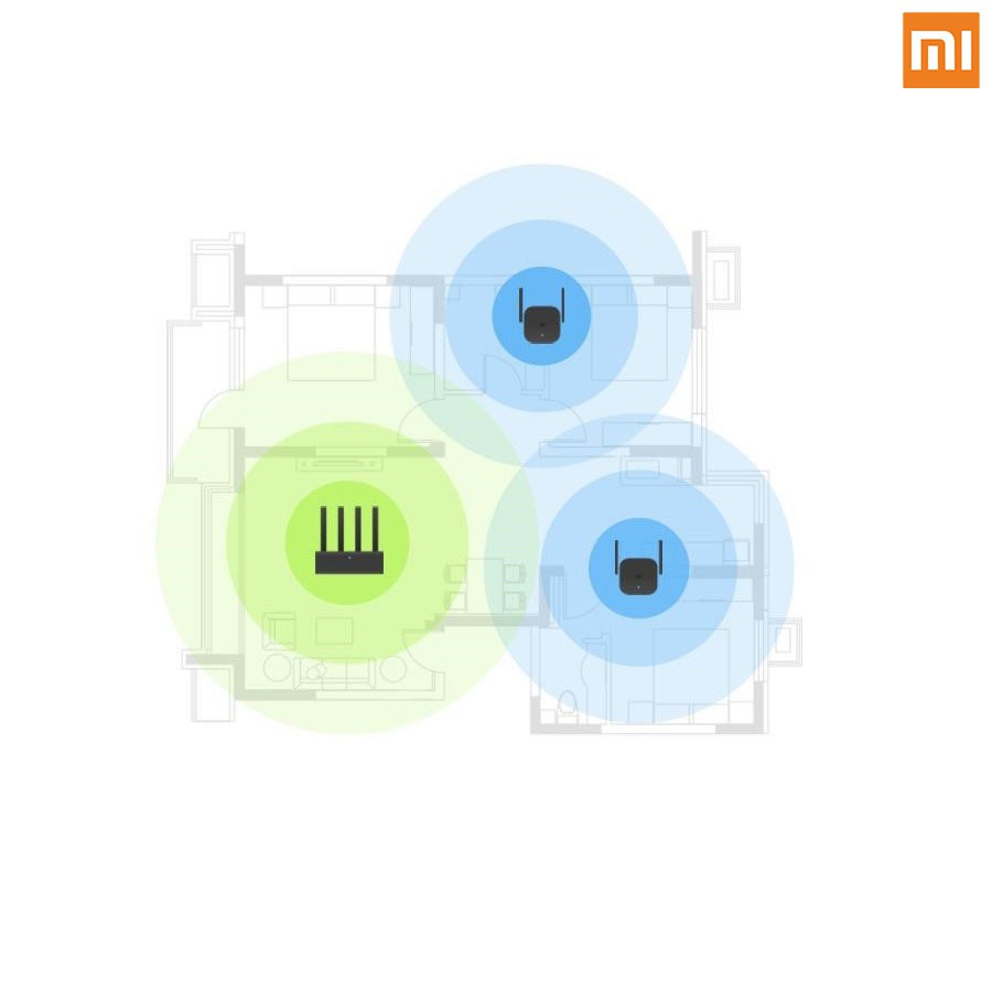 Thiết bị kích sóng Xiaomi Wifi Repeater Pro 2 râu băng thông 300mbps | BigBuy360 - bigbuy360.vn