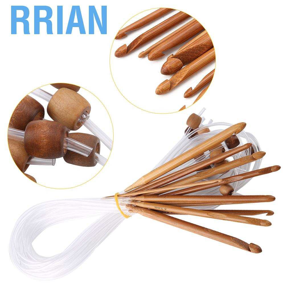 Set 12 Kim Đan Len Bằng Gỗ Tre 3-10mm