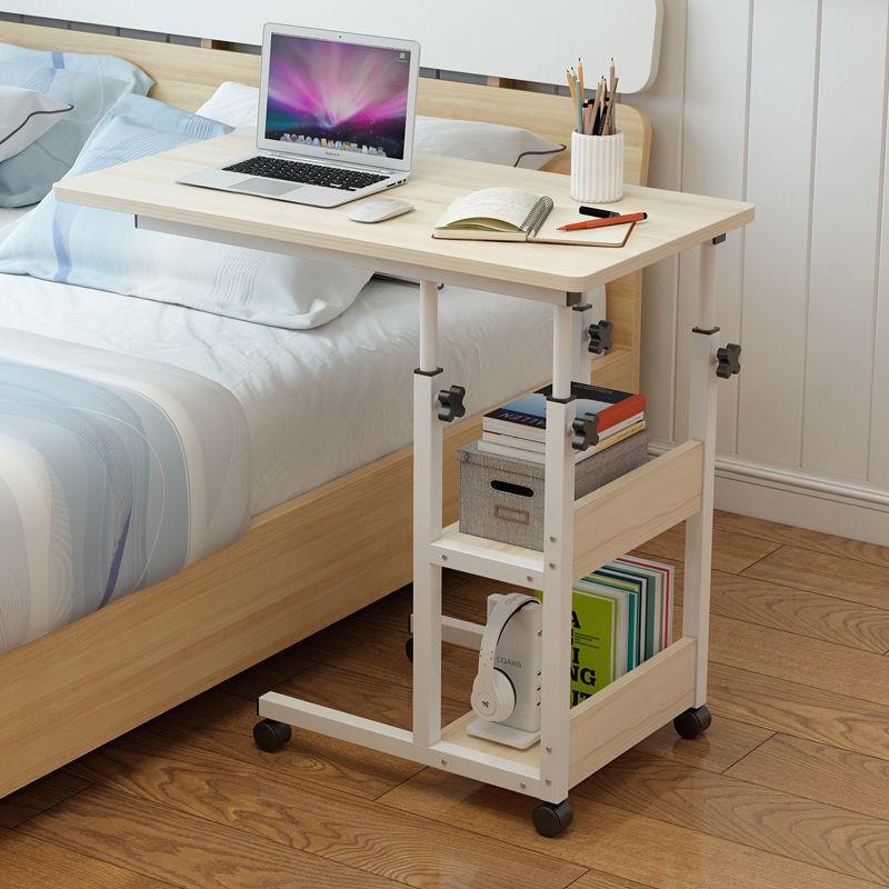 𝐁𝐚̀𝐧 học thông minh ngồi làm việc với ghế, sofa, ngồi giường Lazy Desk có bánh xe di chuyển, nâng hạ chiều cao dễ dàng | WebRaoVat - webraovat.net.vn