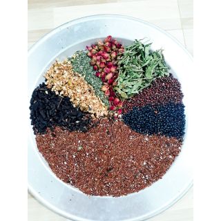 TRÀ GẠO LỨT (7 VỊ) - 15 GÓI MỖI GÓI 100GRAM