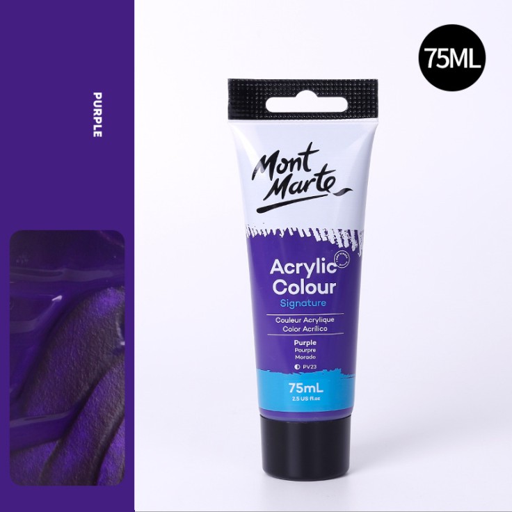 Màu Acrylic Mont Marte 75ml - Purple - Acrylic Colour Paint Signature 75ml (2.54oz) - MSCH7516