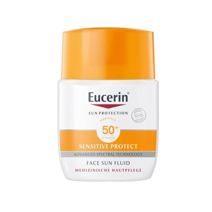 Kem Chống Nắng Không Gây Nhờn Rít Eucerin Sun Fluid Mattifying Face SPF50+ 50Ml Tặng Tẩy Trang 3 In 1 125Ml