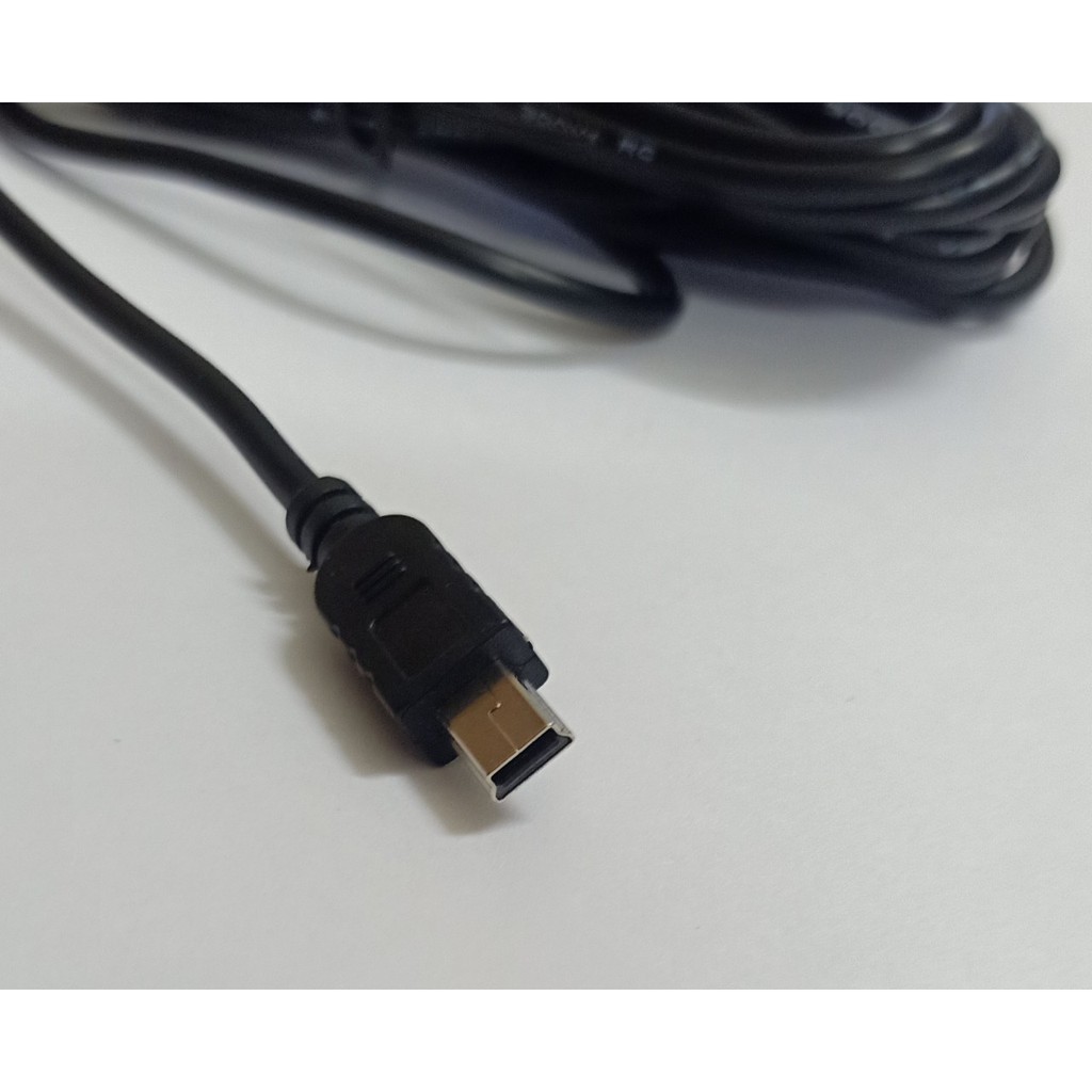 Dây nguồn dùng cho camera hành trình cắm tẩu Mini USB, dây dài 3.5m, có 2 cổng USB sạc điện thoại 5.0