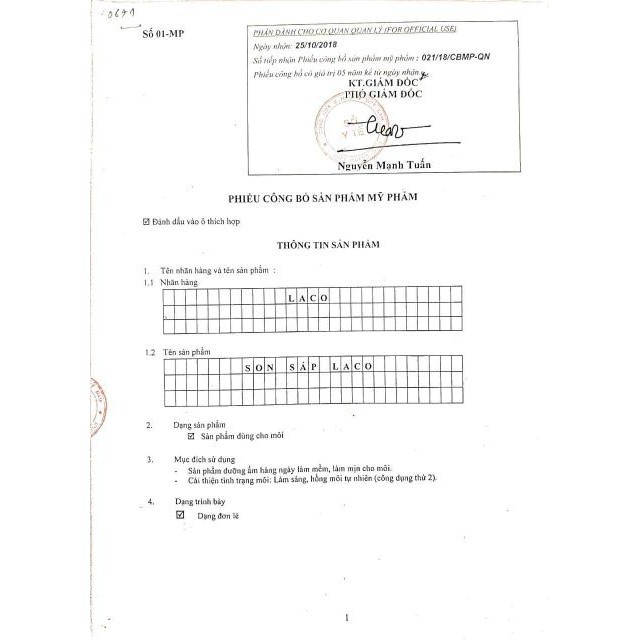 [Rẻ vô địch] Son Sáp Dưỡng Mềm Môi Laco. | BigBuy360 - bigbuy360.vn