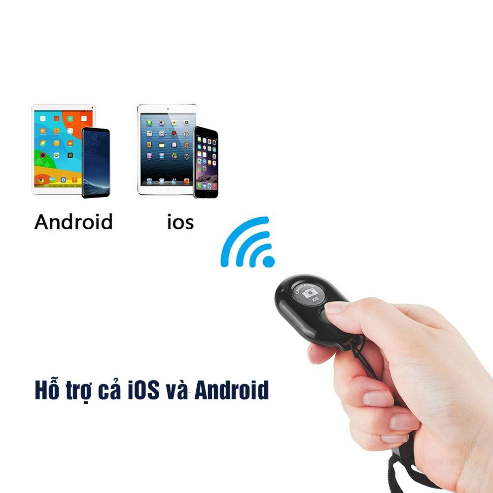 Nút Chụp Ảnh Bluetooth Cho Tất Cả Điện Thoại Có Kết Nối Bluetooth Nút Chụp Hình Nhỏ Gọn Khoảng Cách 10 Mét Không Delay