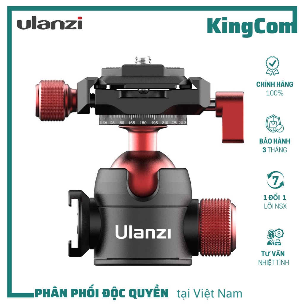 ULANZI U-70, Phụ Kiện Hỗ Trợ Quay Phim Cho Máy Ảnh, Metal Code Shoe Ball Head - Hàng Chính Hãng