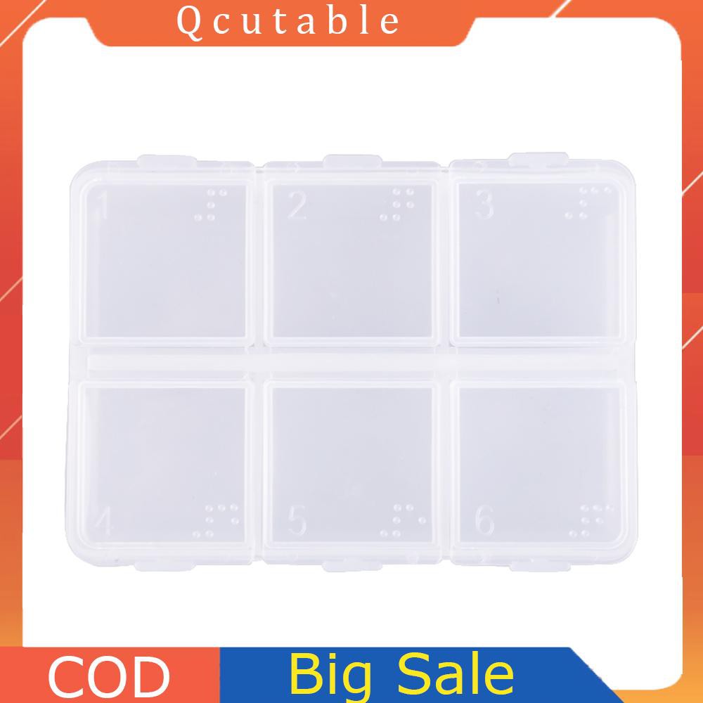 Hộp Nhựa Đựng Thuốc 6 Ngăn Tiện Lợi