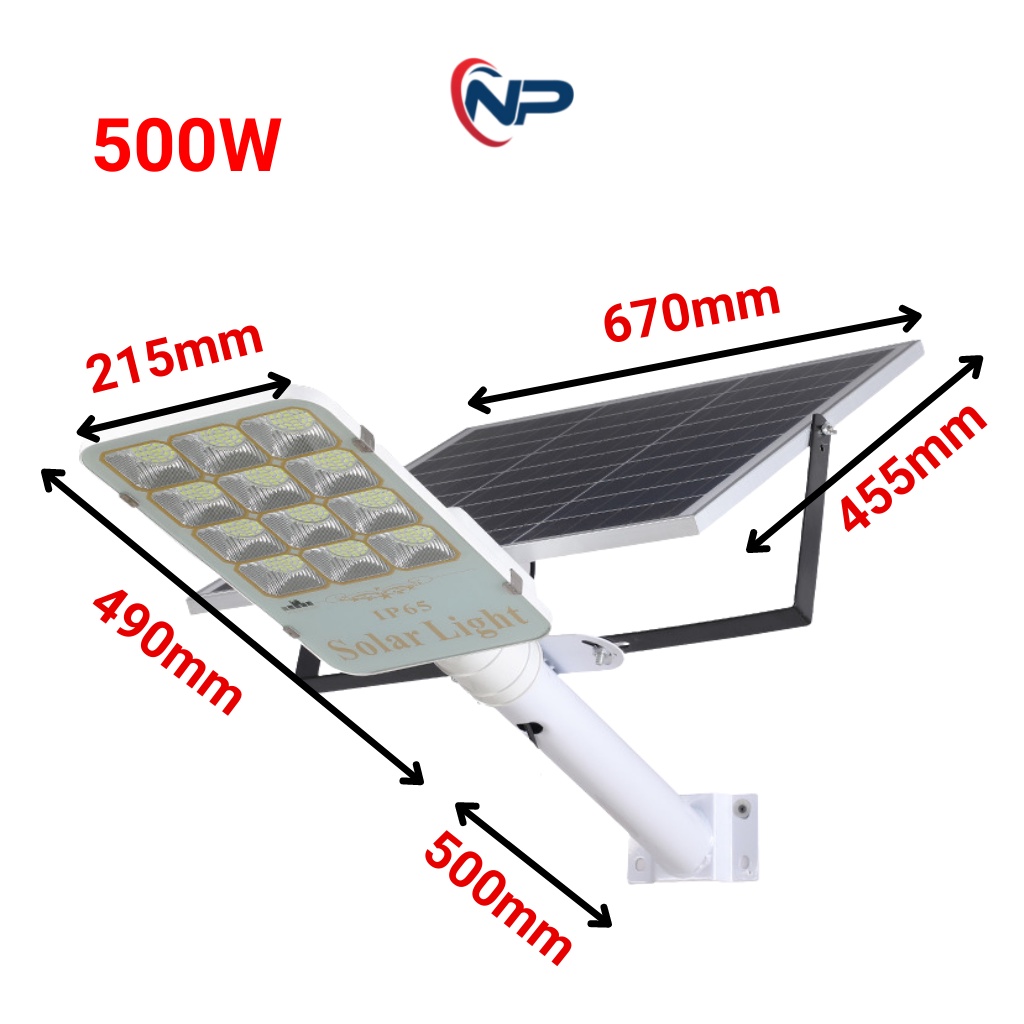 Đèn năng lượng mặt trời trang trí sân vườn, đèn bản chải 500W mẫu mới 2022, có điều khiển, cảm biến thông minh, BH 2 năm