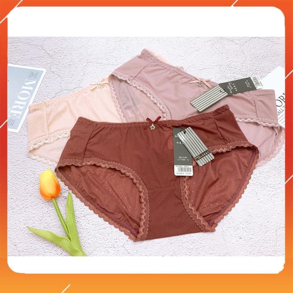 Quần lót nữ thông hơi cao cấp nhẹ tênh thoáng mát viền ren Q2963