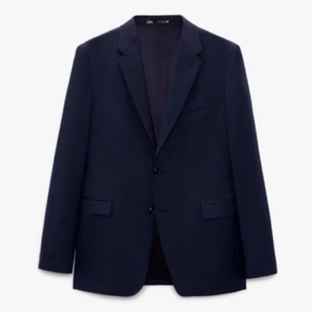 Áo vest xanh Zara authentic 100% WOOL SUIT size 50
