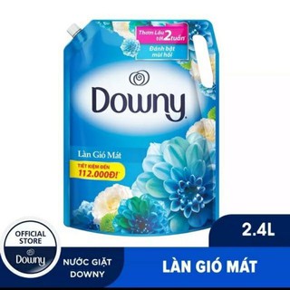 🎀nước xả vải downy làn gió mát 2.4lit , chai nước xả 900ml .