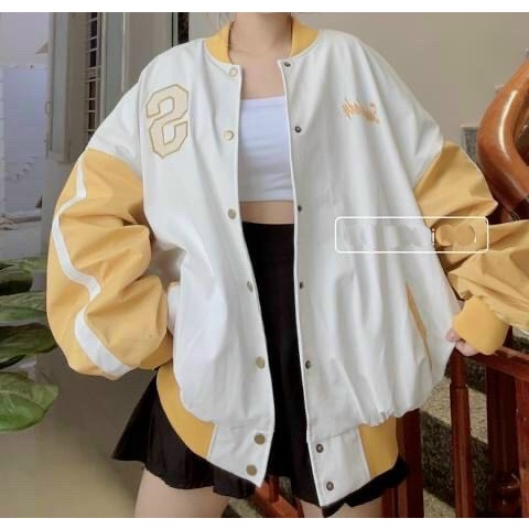 [ GIAI NHÂN ] ÁO KHOÁC DÙ NAM NỮ UNISEX FORM RỘNG NÚT BẤM CHỮ S TRƯỚC NGỰC MÀU VÀNG MÀU XANH SIÊU MÁT MẺ CAO CẤP NITIQC