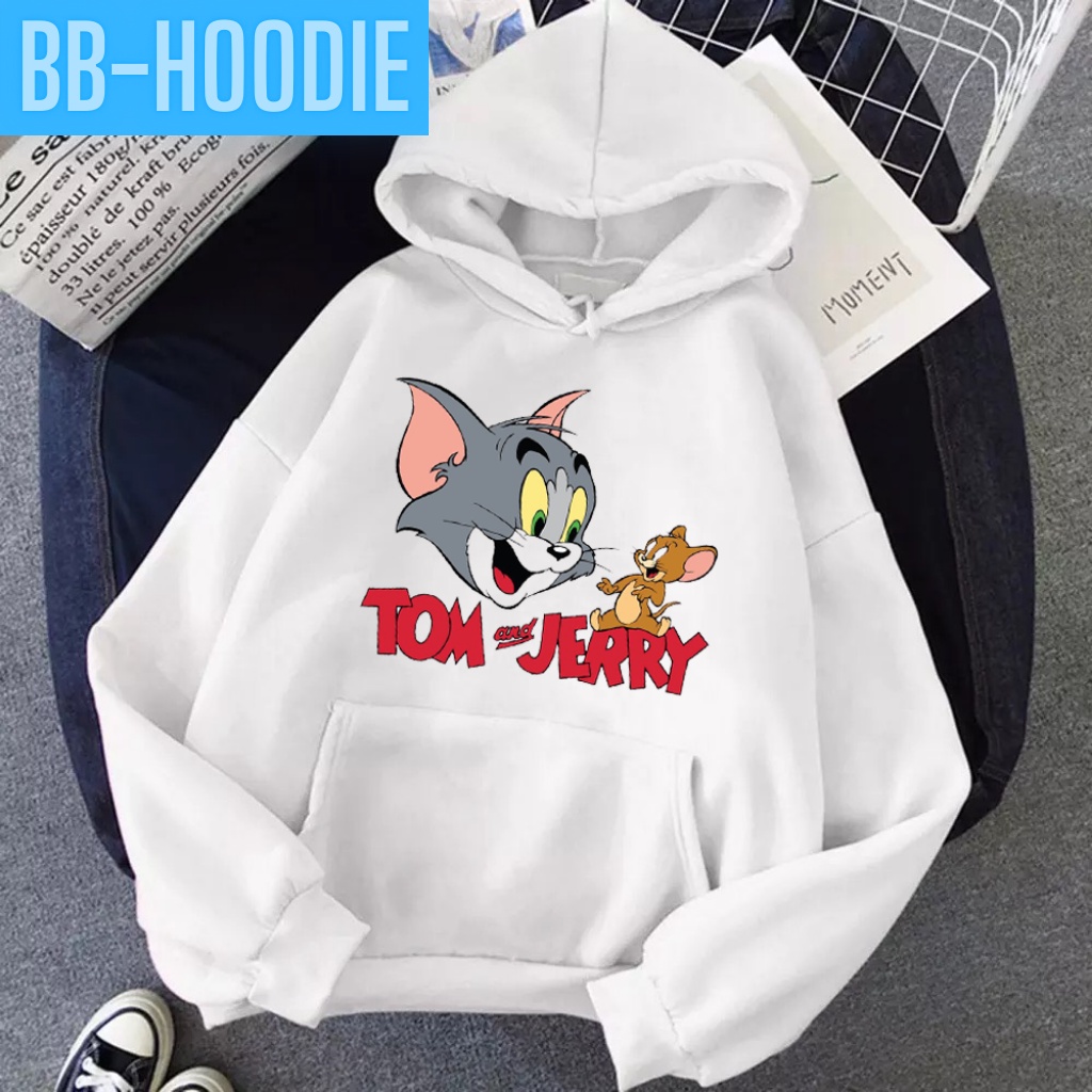 [ HOẠT HÌNH ] ÁO KHOÁC HOODIE NỈ UNISEX IN MÈO HOẠT HÌNH CỰC ĐẸP ÁO FORM NAM NỮ ĐỀU MẶC ĐƯỢC