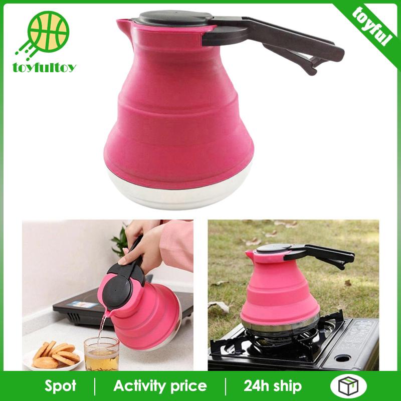 Ấm Đun Nước Bằng Silicone Có Thể Gấp Gọn Tiện Lợi Khi Đi Du Lịch