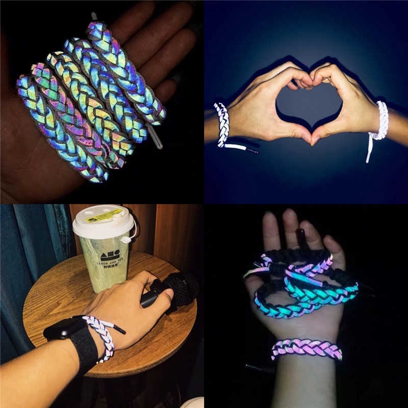 Vòng tay thời trang kiểu thắt dây paracord nhiều màu sắc phản quang cực cá tính | BigBuy360 - bigbuy360.vn