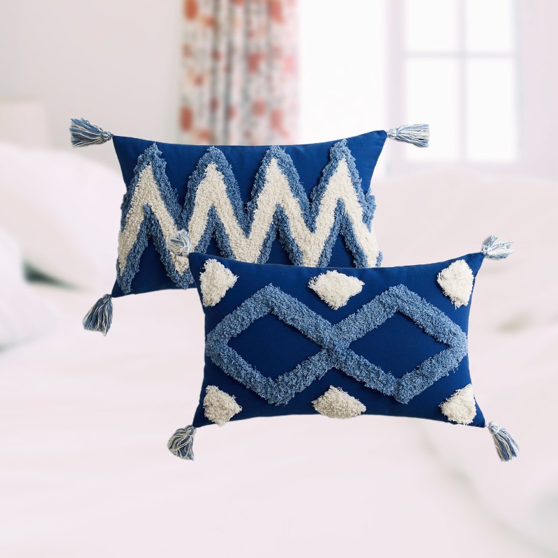 Áo Gối Họa Tiết Hình Học Phong Cách Boho Kích Thước 30x50cm