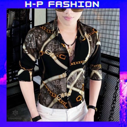 Áo Sơ Mi Nam Dài Tay 🔵 𝐅𝐑𝐄𝐄 𝐒𝐇𝐈𝐏 🔵 Sơ Mi Nam Vải Lụa Co Giãn Hàng Quảng Châu Thời Trang Hpfashion - Asmnhp05