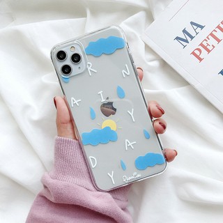 Ốp Lưng Oppo in hình cún cầu vồng và mưa