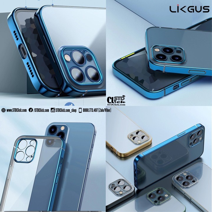 ỐP LƯNG IPHONE 12 PRO MAX - 12 PRO - 12 LIKGUS SILICON BẢO VỆ CAMERA CHÍNH HÃNG