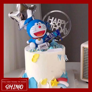 Đồ chơi hình Doremon trang trí bánh