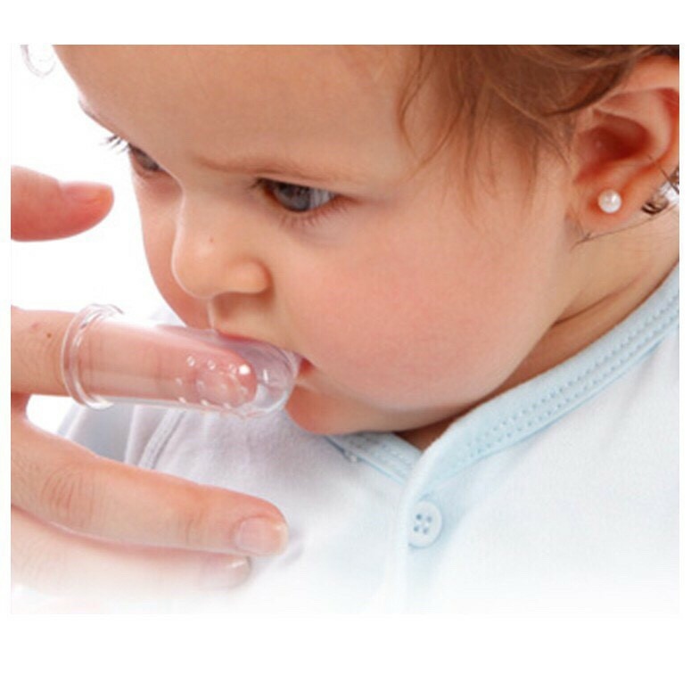 PVN32937 Rơ lưỡi silicon xỏ ngón chống tưa miệng dai mềm cao cấp an toàn cho bé T2 .