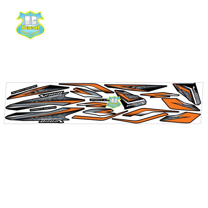 ( Quí khách vui lòng mang ra tiệm cho thợ dán ) Tem vario 150 cam đen 2020