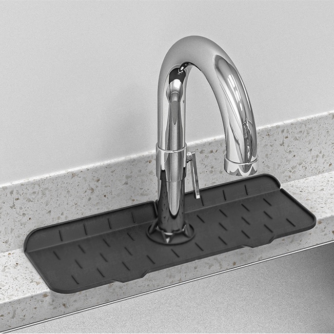 Thảm silicone JUJIAJIA phơi ráo vòi nước bồn rửa chén tiện dụng