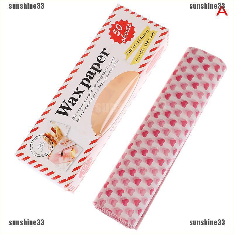Set 50 Giấy Gói Bánh Mì / Bánh Mì Sandwich Tiện Dụng
