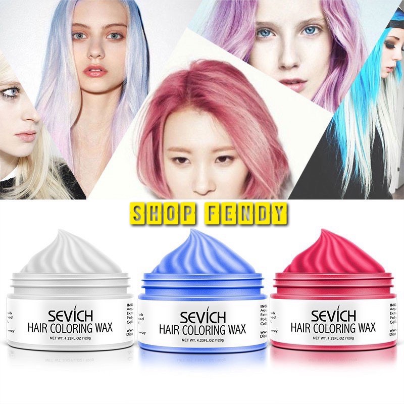 Sáp nhuộm tóc tạm thời SEVICH màu Đỏ Hồng 120g/hộp