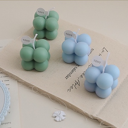 Nến thơm rubik rubic đậu nành tự nhiên nến decor size nhỏ, nến thơm mini