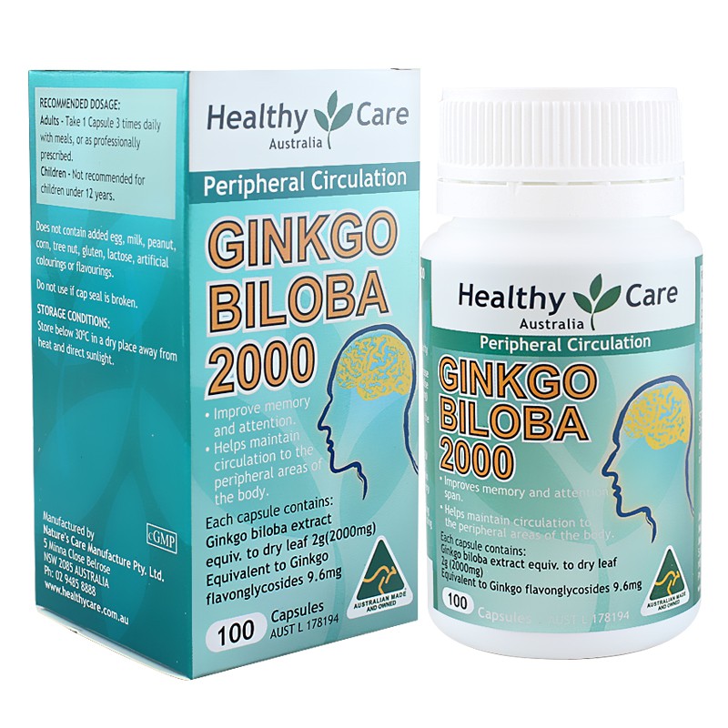 Ginkgo Biloba, Viên uống bổ não, Lọ 100 viên | BigBuy360 - bigbuy360.vn