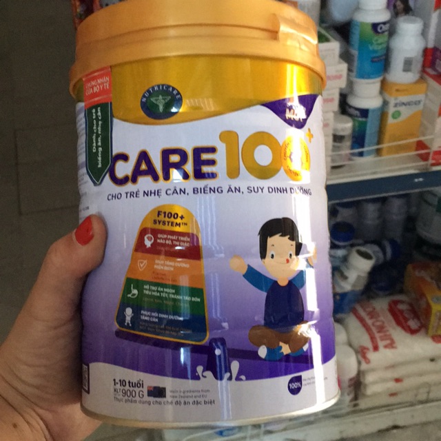 Sữa Care 100+ dành cho bé nhẹ cân , biếng ăn, suy dinh dưỡng loại 900g(Date luôn mới)