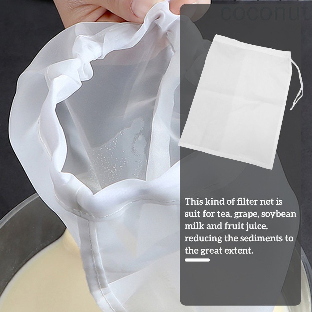 Set 200 Tấm Lưới Lọc Bằng Nylon Thân Thiện Với Môi Trường Có Dây Rút Tiện Dụng