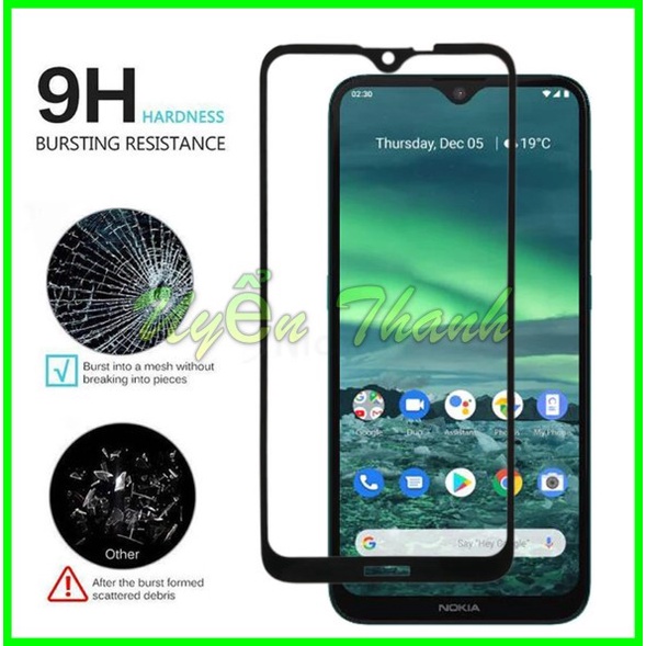Cường lực full màn Nokia 2.3 / 2.4 / 3.2 / 5.3 / X5 / x6 / x7 / 7.2 / 8.3 C10 C20 C30