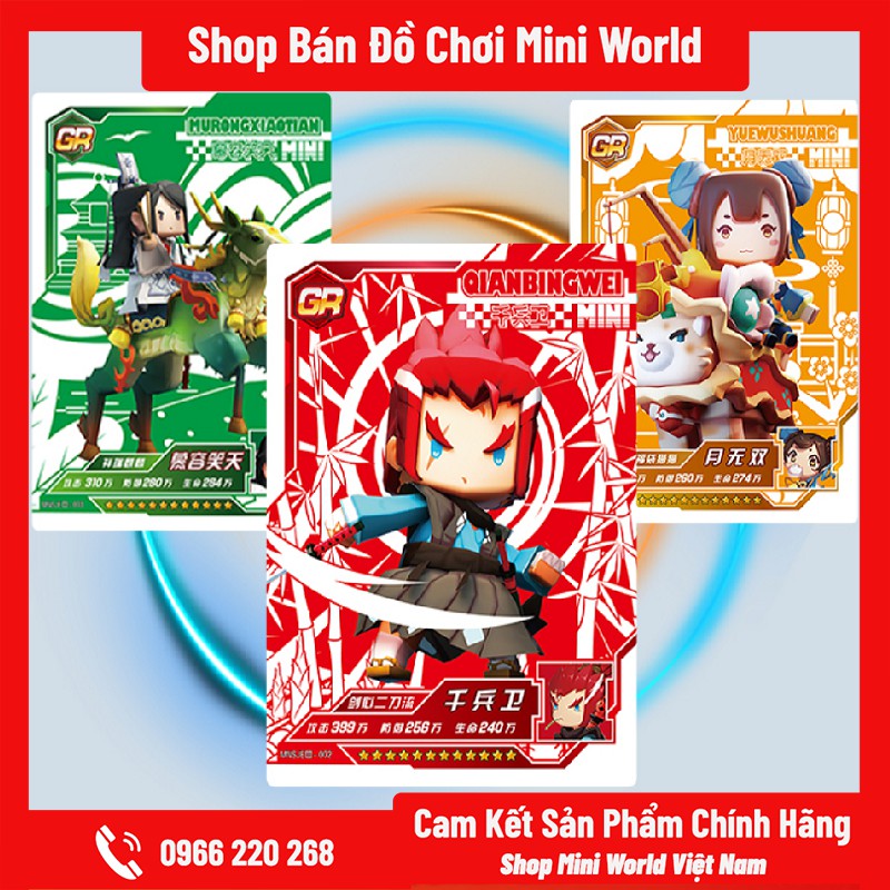 Thẻ Bài Mini World SS8 [Gửi 1 Gói Ngẫu Nhiên, 6 Thẻ Bài]