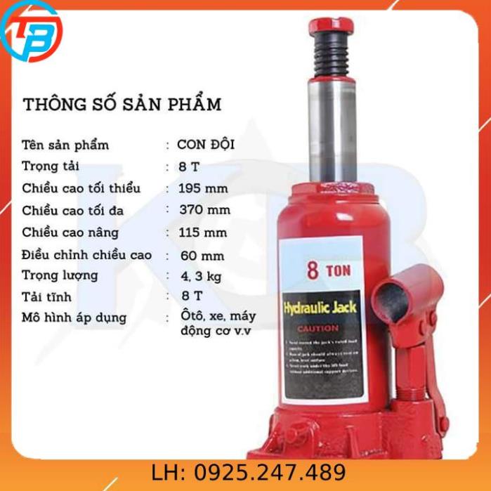 KÍCH THỦY LỰC [ 8 TẤN ] CÁP THÉP Thái Bình VinàN