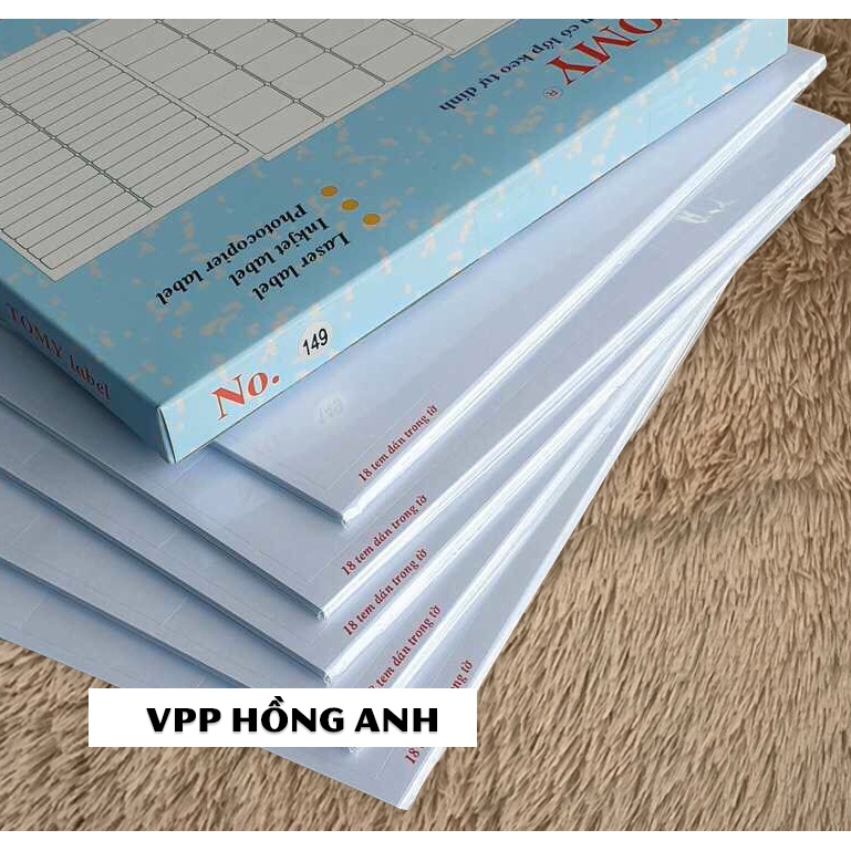 Giấy Decal Tomy A4 in mã vạch  No 140 đến No 149