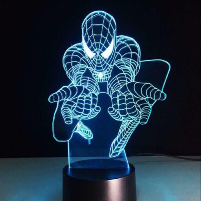 Đèn led 3D người nhện Spider man