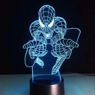 Đèn led 3D người nhện Spider man